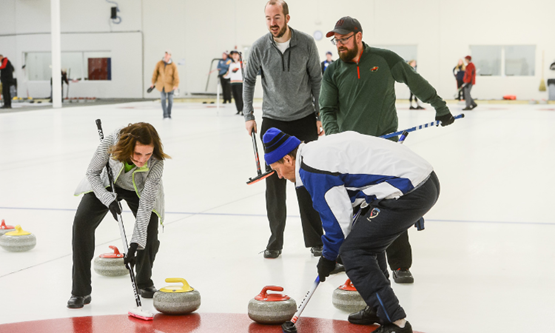 Teambuilding opportunities including Dakota Curling